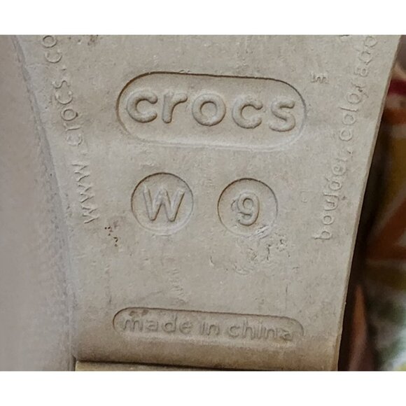 Crocs Leigh Womens Ankle Cross Strap Wedge Sandals Pink Multicolor 15313 Size 9 - Picture 10 of 12